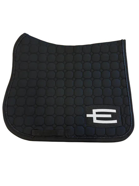 Hovedbilde E- Logo Dressur Schabrak Sort/Hvit 