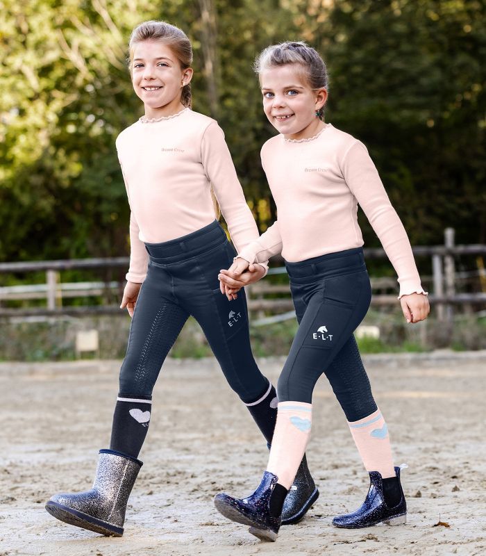 Lucky Glitter Ridesokker til barn