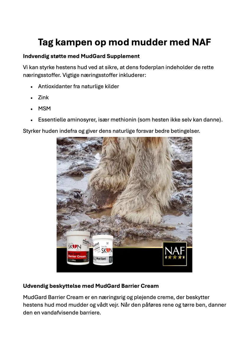 NAF Mud Barrier Cream